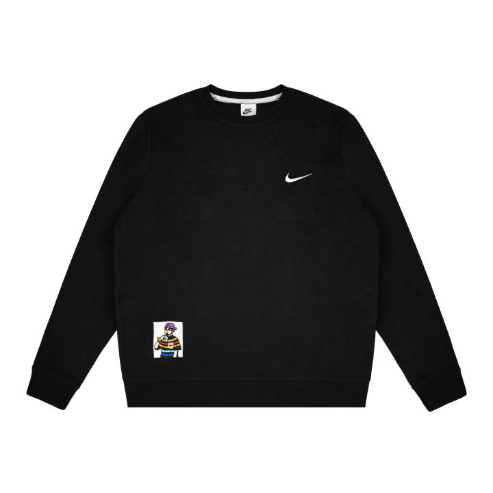 Nike Nike Dri Fit Sweatshirts Unisex Black Crew Neck Moderate Regular
