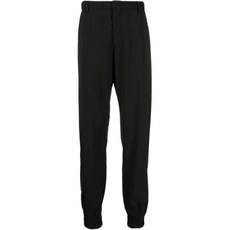 EMPORIO ARMANI FW22 Knitted Sweatpants Men's Black