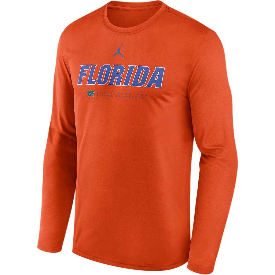 Jordan Jordan Florida Courtside Basketball Shootaround Legend Men's Jordan Brand Dri-FIT College Long-Sleeve T-Shirt
