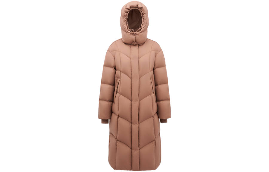 LINCchic Down Jackets Women's Hooded Non Detachable Thickened Puffer Jacket