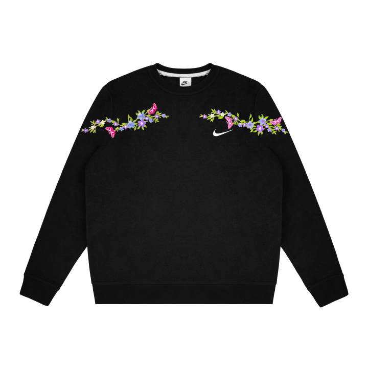 Nike Nike Dri Fit Sweatshirts Unisex Black Crew Neck Moderate Regular