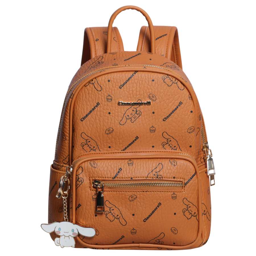 Sanrio Synthetic Leather Backpack Women's Brown/Black