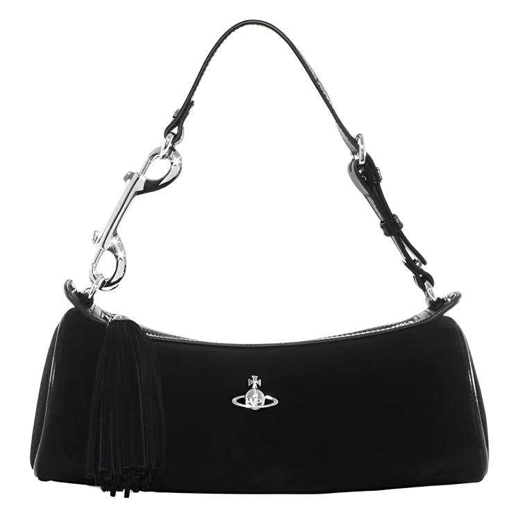 Vivienne Westwood Calfskin Shoulder Bag Women's Black