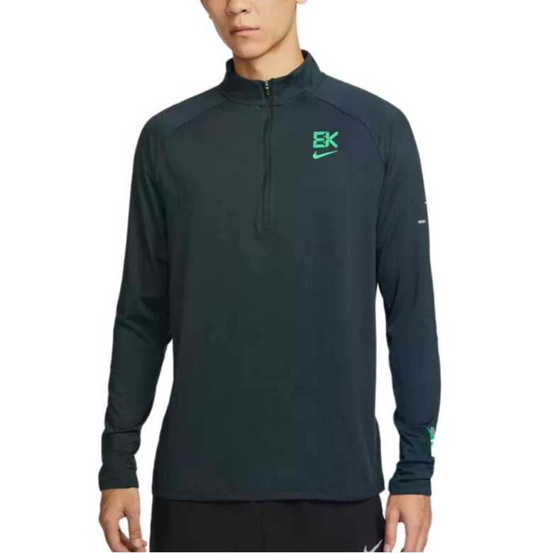 Nike Nike T Shirts Men's Dark Green Stand Collar Moderate Straight Fit