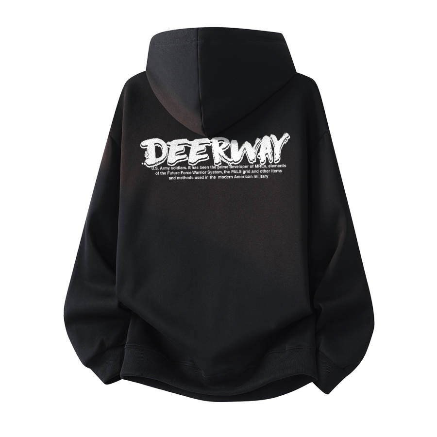 DEERWAY Sweatshirts Unisex Hooded Moderate Cardigan