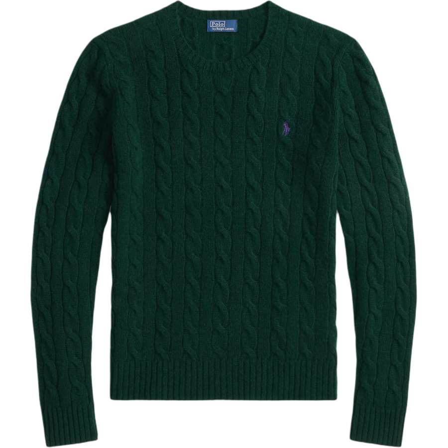 Polo Ralph Lauren Logo Embroidered Cable Knitted Jumper