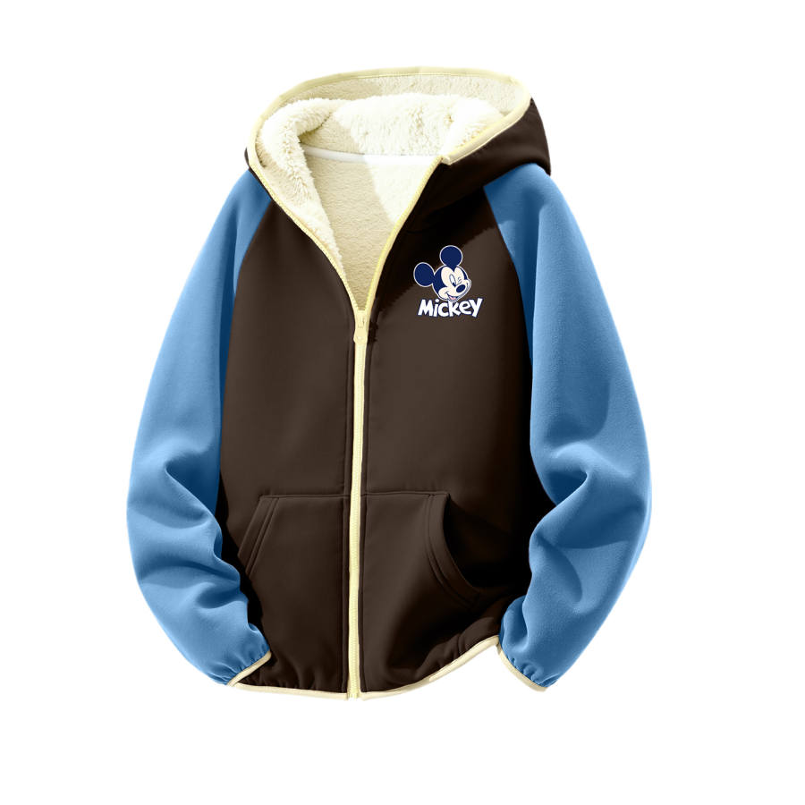 Disney Kids' Fleece Jackets Crew Neck Thickened