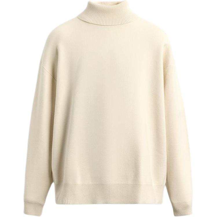 ZARA Knitwear Men's Frosted White Turtleneck Moderate Other
