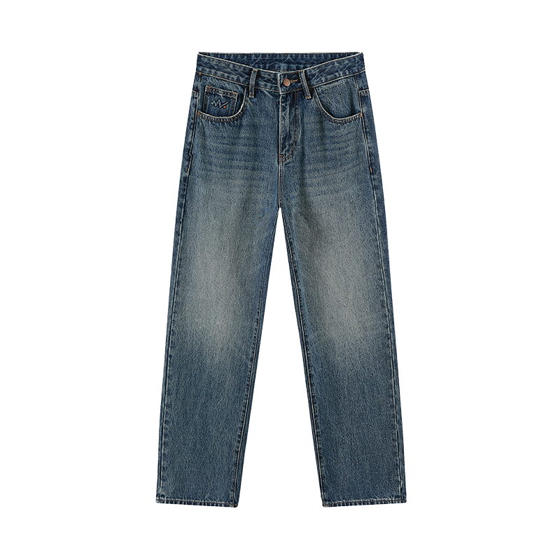 Jeep Jeans Unisex Blue Moderate Straight Fit Pants