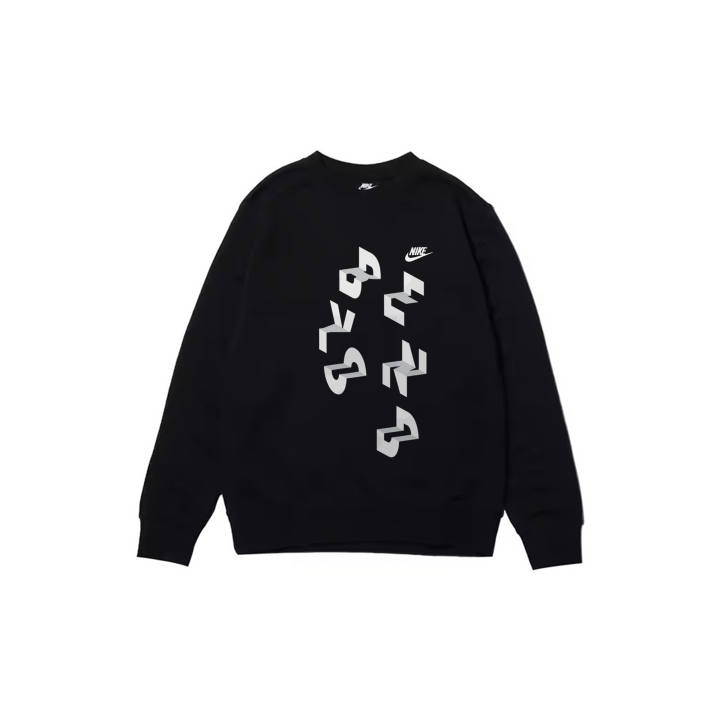 Nike Nike Sweatshirts Men's Black Crew Neck Moderate Regular
