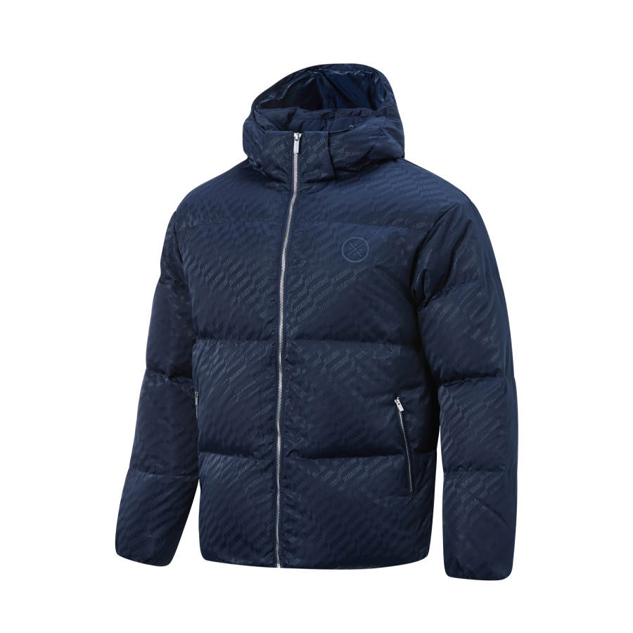Li-Ning Li Ning Down Jackets Men's Midnight Voyage Blue Detachable Hood Moderate