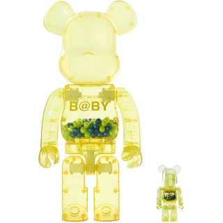 BE@RBRICK MY FIRST Transparent Yellow Innersect Trendy Figures