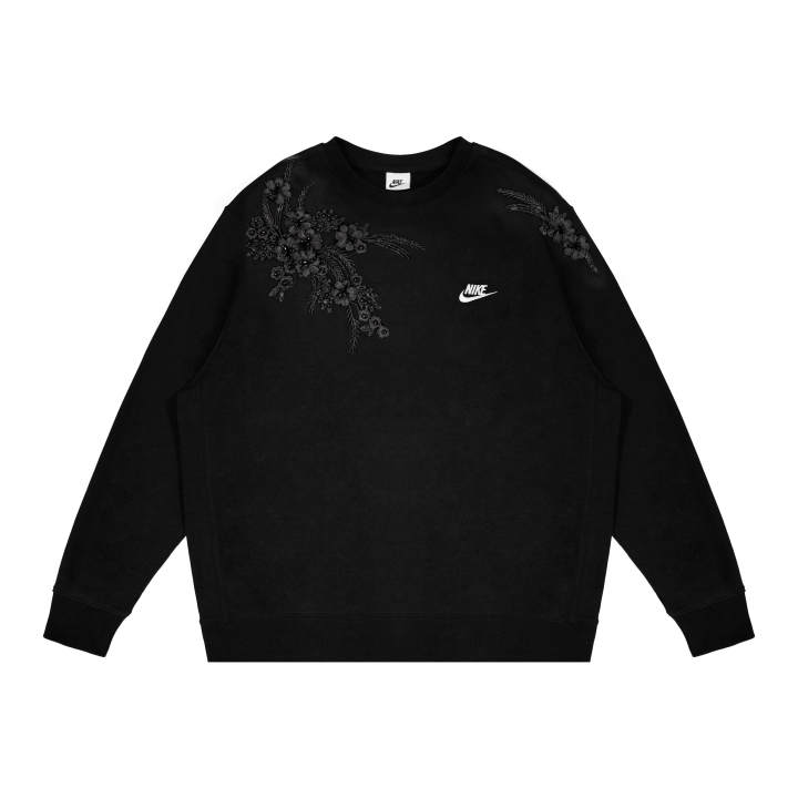 Nike Nike Dri Fit Sweatshirts Unisex Black Crew Neck Moderate Regular
