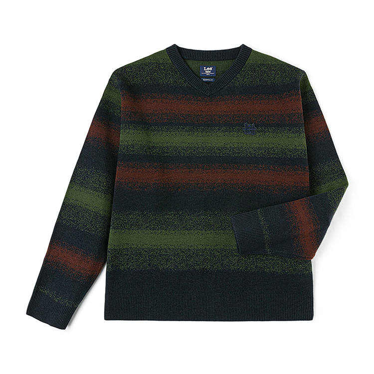 Lee Lee Sweaters Men's Navy Blue V Neck Moderate Other