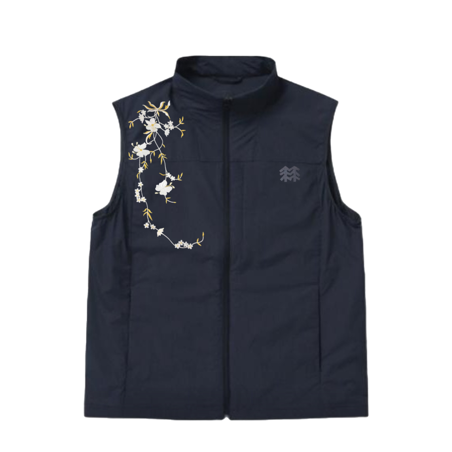 KOLON SPORT Vests Unisex Marine Blue Stand Collar Moderate Other