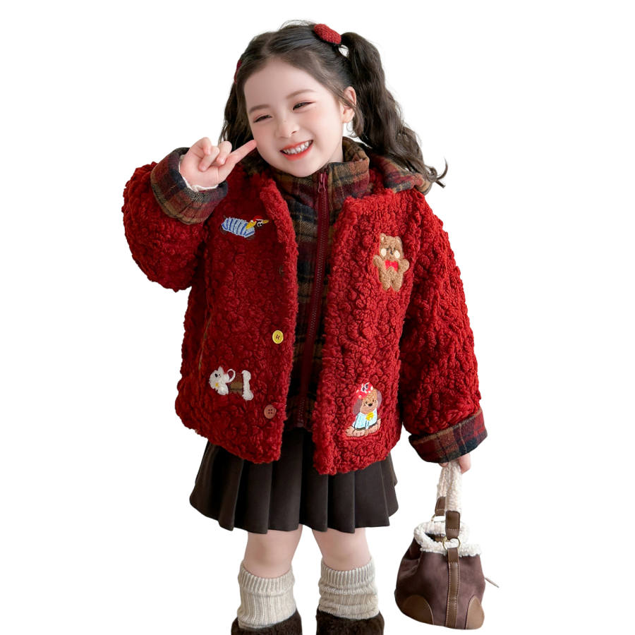 Lanza Casual Padded Jacket Winter Red Children Aged 3 7 Years Old