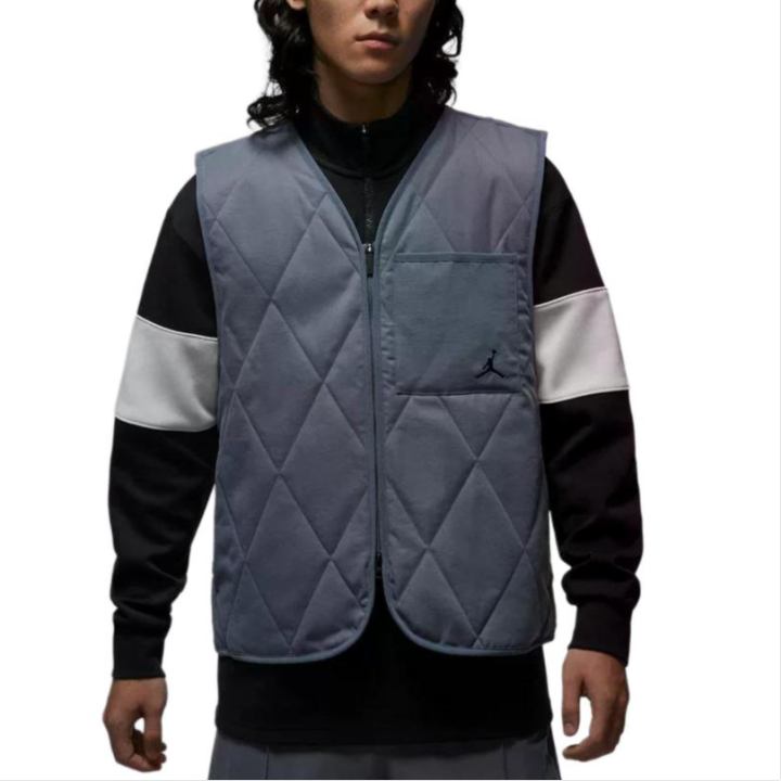 Jordan Jordan Vests Men's Light Gray V Neck Moderate Other