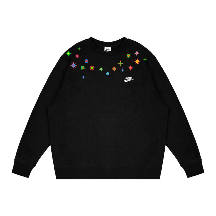 Nike Nike Dri Fit Sweatshirts Unisex Black Crew Neck Moderate Regular