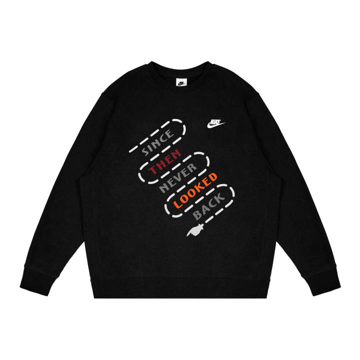 Nike Nike Sweatshirts Unisex Black Crew Neck Moderate Regular