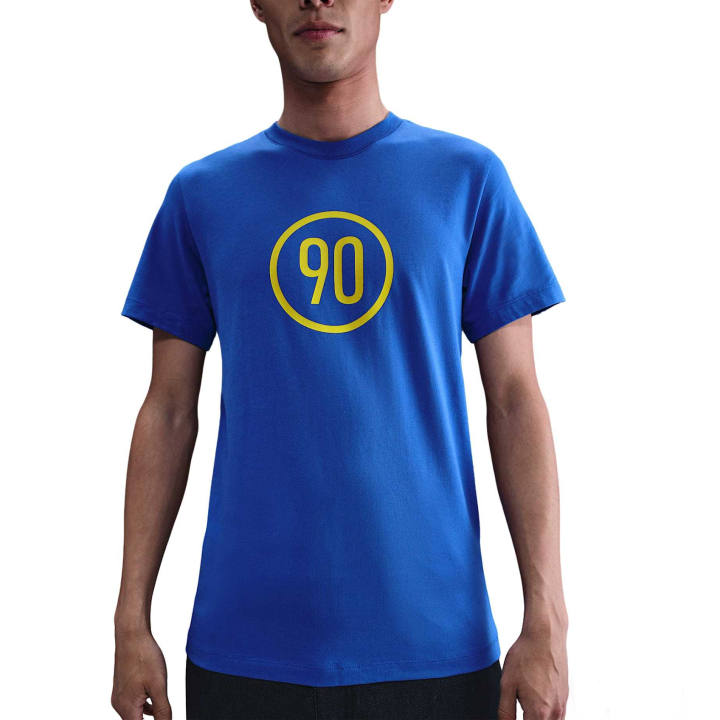 Nike Nike Total 90 T Shirts Men's Blue Crew Neck