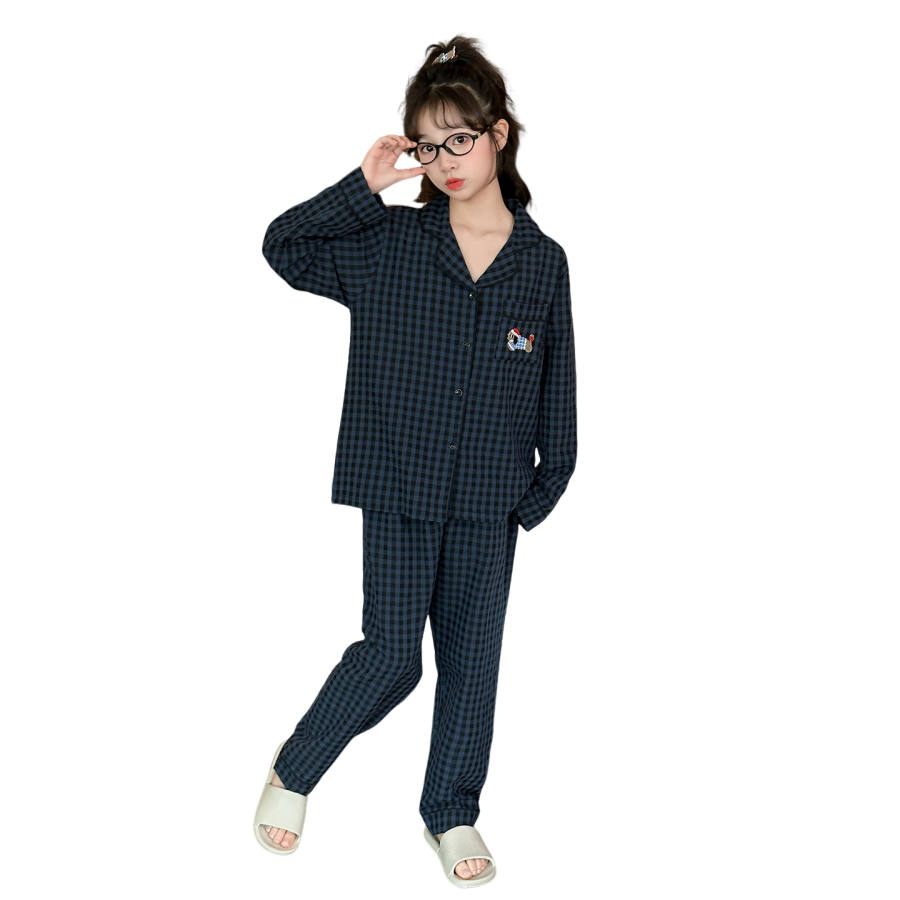 Lanza Loungewear Set Spring Fall Dark Blue Teenagers