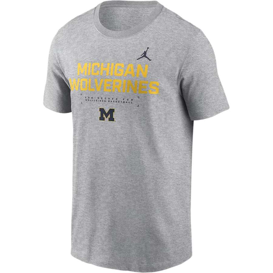 Jordan Jordan Michigan Courtside Basketball Men's Jordan Brand Dri-FIT College T-Shirt