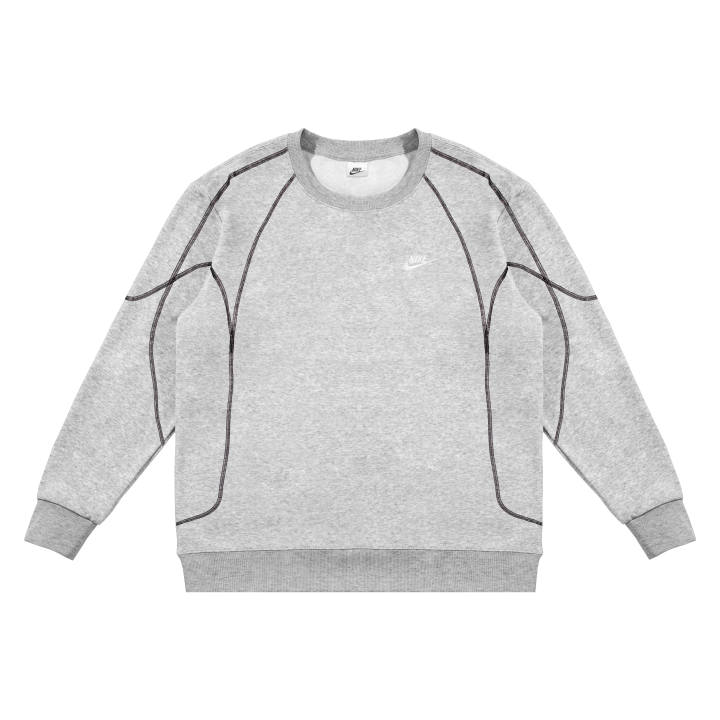 Nike Nike Sweatshirts Unisex Gray Crew Neck Moderate Regular