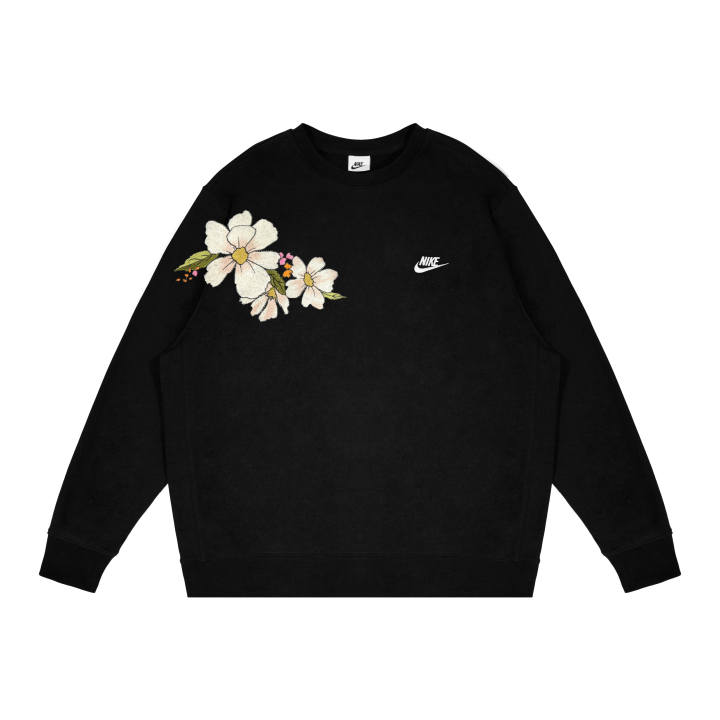 Nike Nike Dri Fit Sweatshirts Unisex Black Crew Neck Moderate Regular