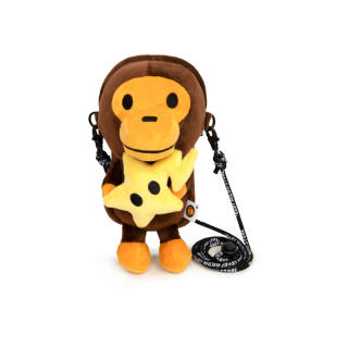 BABY MILO STORE BY A BATHING APE Fabric Cell Phone Pouch Regular Unisex Brown