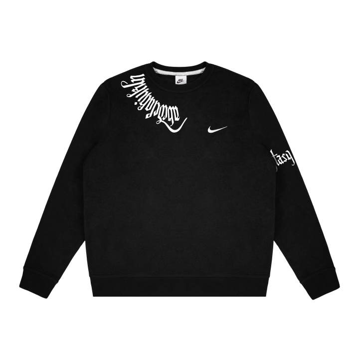 Nike Nike Dri Fit Sweatshirts Unisex Black Crew Neck Moderate Regular