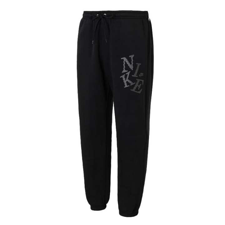 Nike Nike Knitted Sweatpants Men's Black Moderate Cuffed Pants
