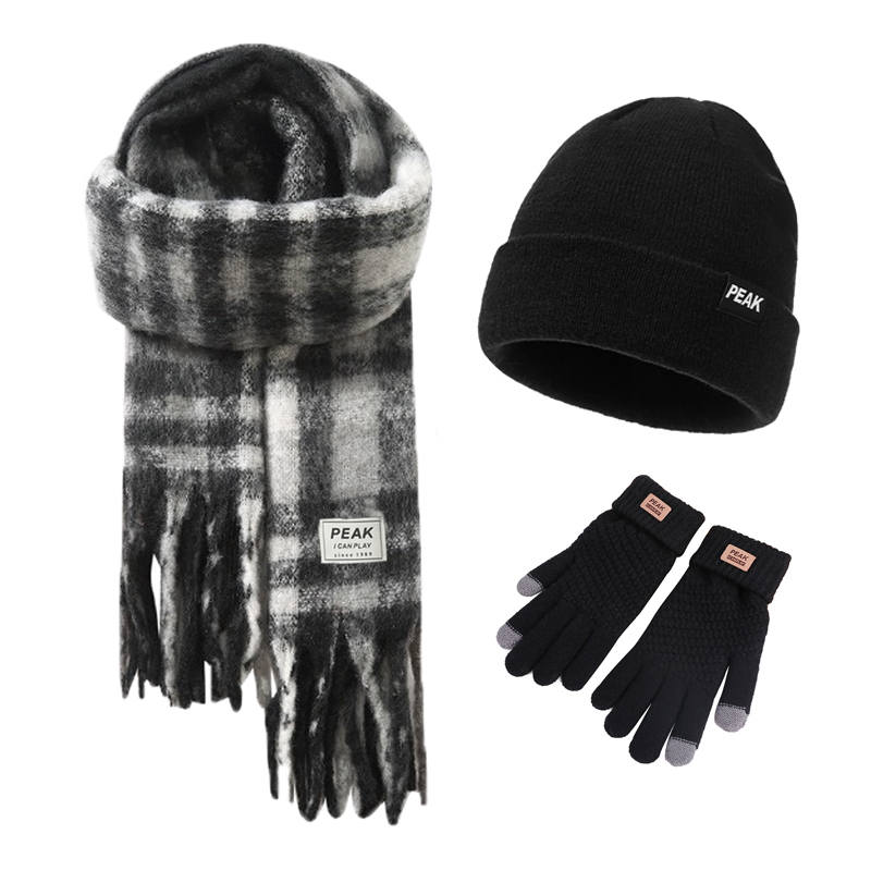 PEAK PEAK Polyester Knit Scarves Unisex