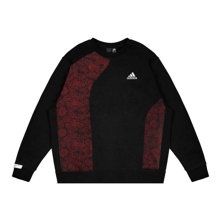 Adidas Adidas LABEL Sweatshirts Unisex Black Crew Neck Moderate Regular