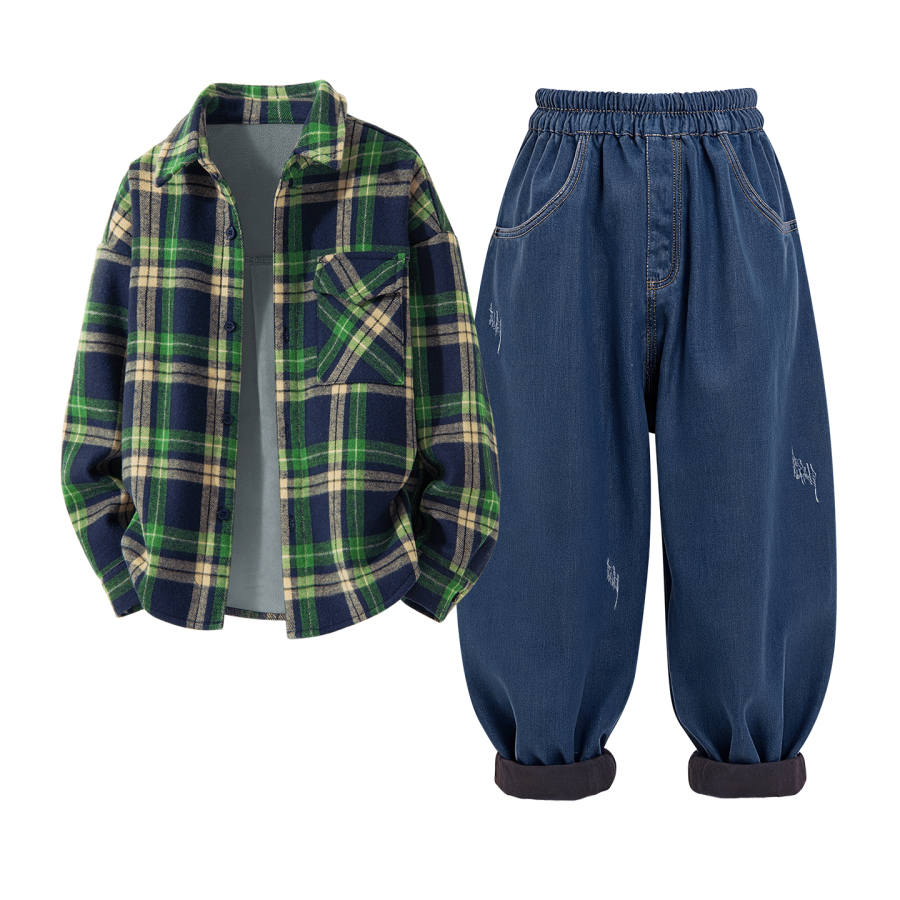 Disney Kids Casual Sportswear Crew Neck Thickened And Fleece Lined