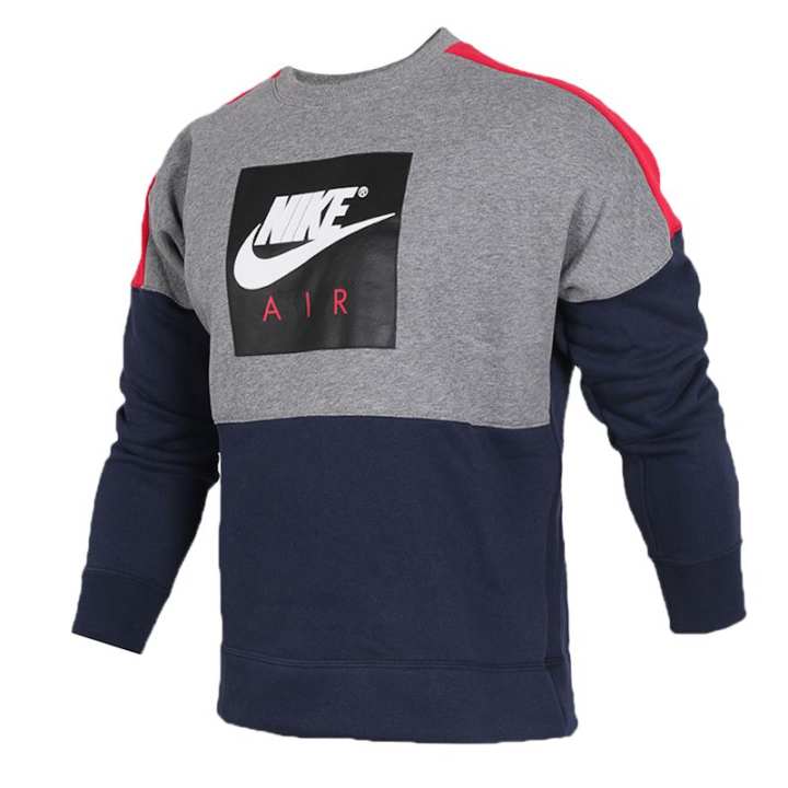 Nike Nike Air Sweatshirts Men's Gray Crew Neck Moderate