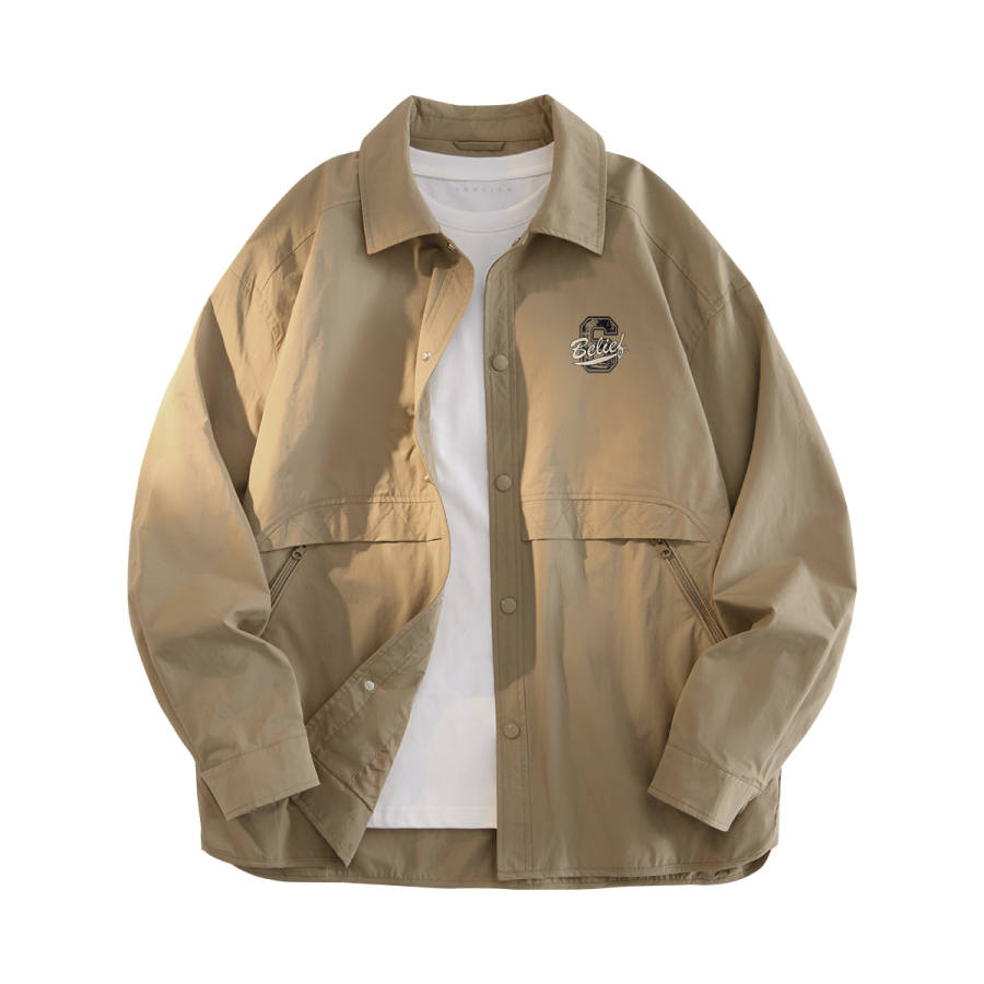 Tonlion Jackets Unisex Stand Collar Moderate Workwear