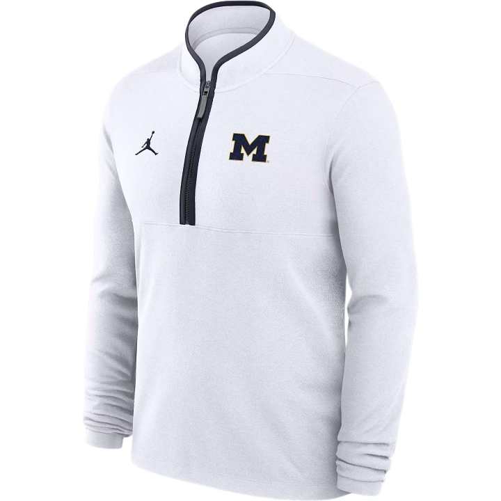 Jordan Jordan Michigan Victory Men's Jordan Brand Dri-FIT College 1/2-Zip Long-Sleeve Top