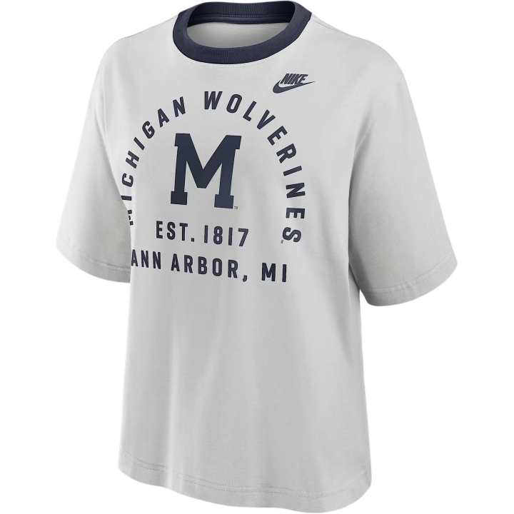 Nike Nike Michigan Legacy Arch Script Boxy Women's Nike College T-Shirt