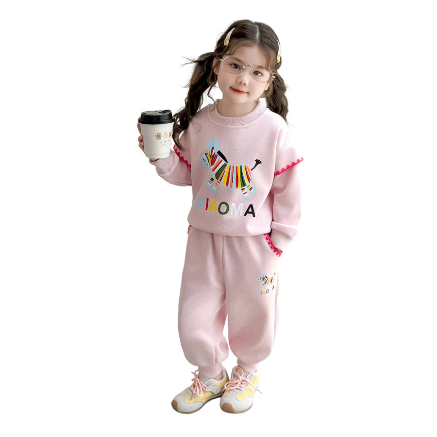 Lanza Casual Sportswear Spring Fall Pink Children Aged 3 7 Years Old