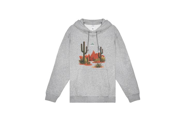 Adidas Adidas Sweatshirts Unisex Gray Hooded Moderate Regular