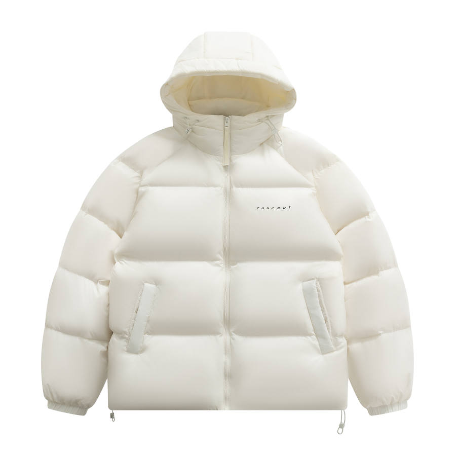 YALU Down Jackets Unisex Hooded Thickened Puffer Jacket
