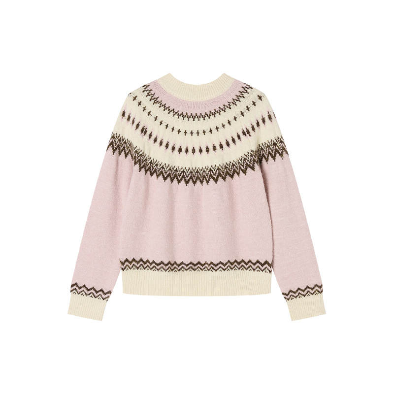 XIANGYING Sweaters Women's Silver Peony Crew Neck Moderate Other