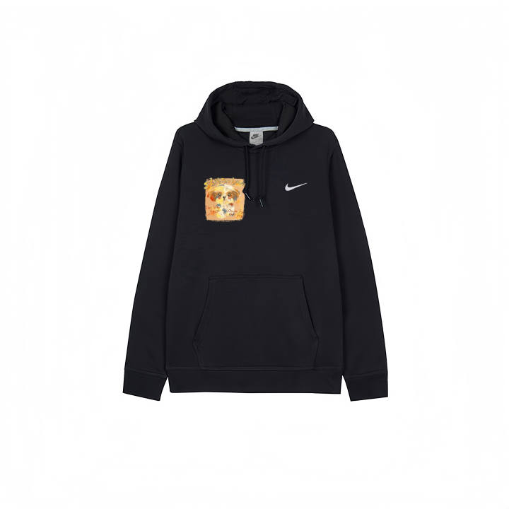 Nike Nike Sweatshirts Men's Black Hooded Thickened