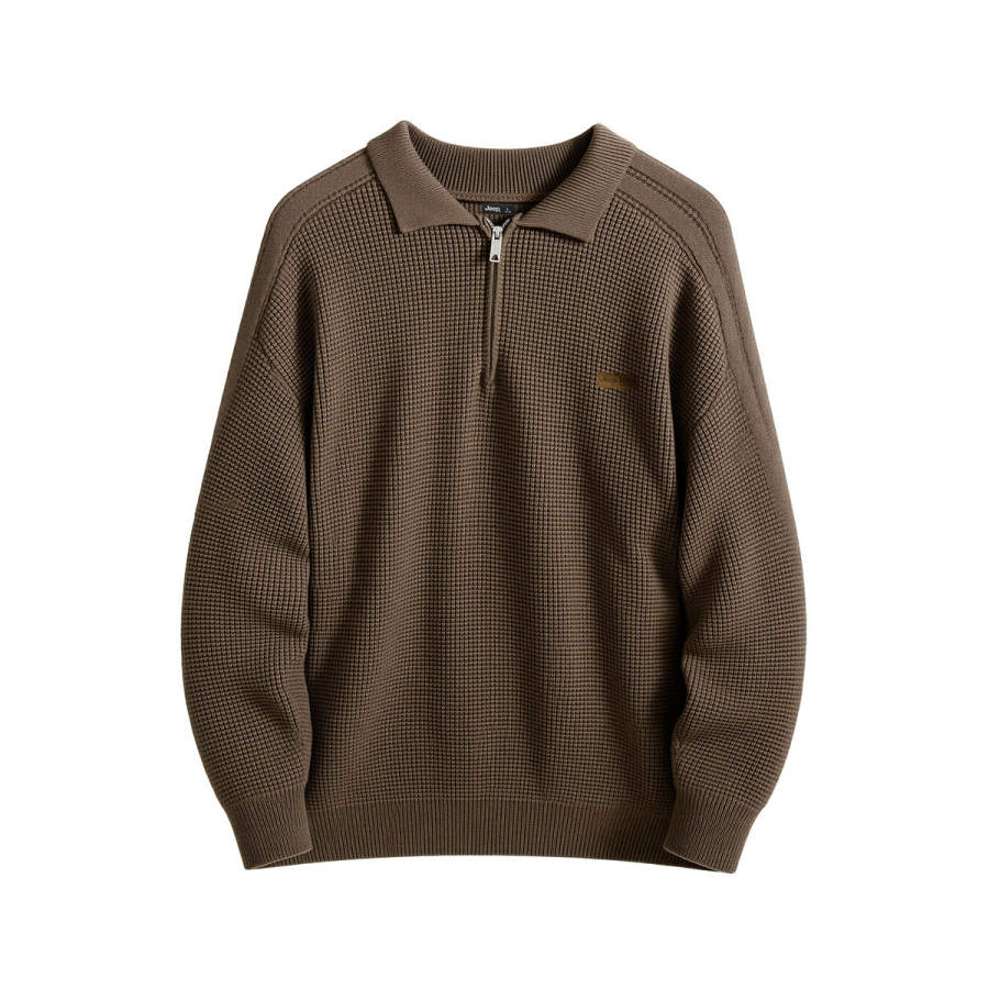 Jeep Knitwear Unisex Coffee Stand Collar Moderate Other