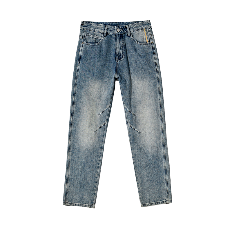 Jeep Jeans Unisex Blue Moderate Straight Fit Pants