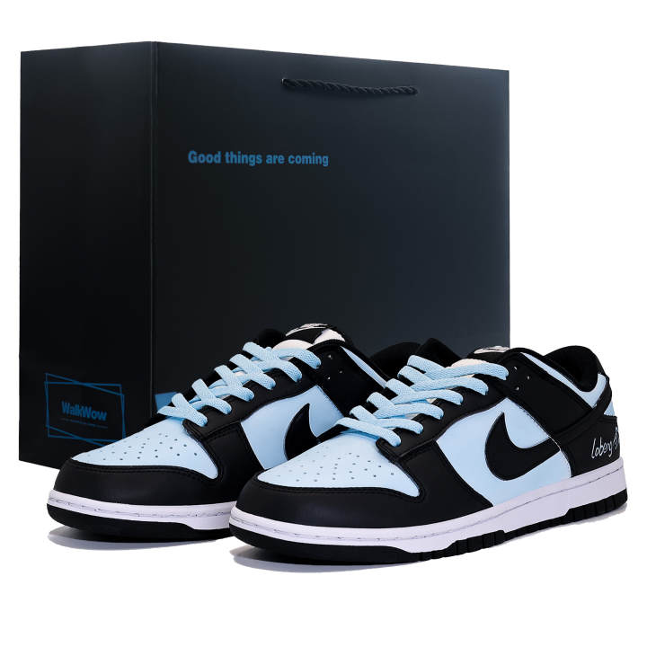 Nike Nike Dunk Low top Skateboard Shoes Unisex Black Blue