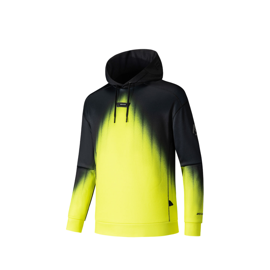 ANTA Sweatshirts Men's Numbers Sour Lemon Hooded Moderate Regular