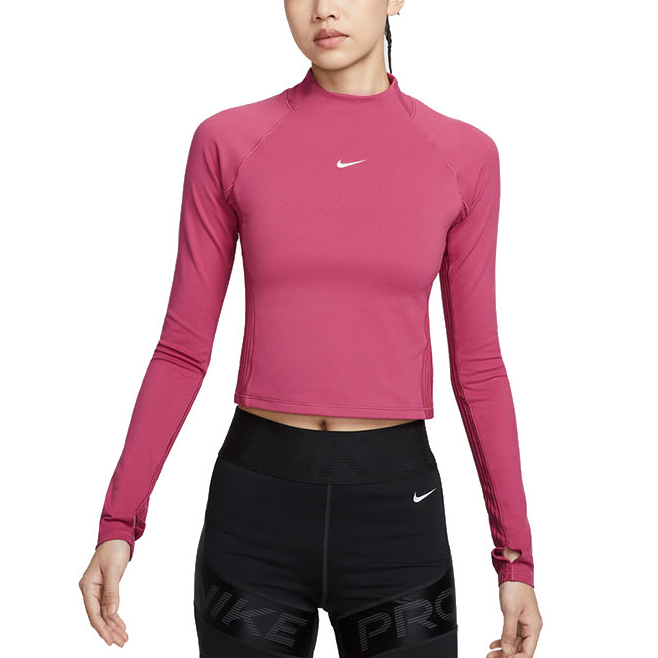 Nike Nike T Shirts Women's Rose Red Crew Neck Moderate