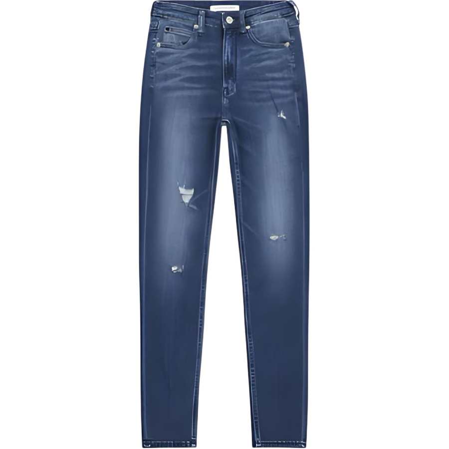 Calvin Klein Jeans Women's Blue Moderate Tapered Pants