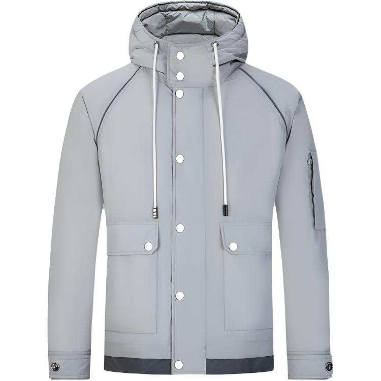 KARL LAGERFELD / Karl Lagerfeld Jeans Down Jacket Unisex Light Gray